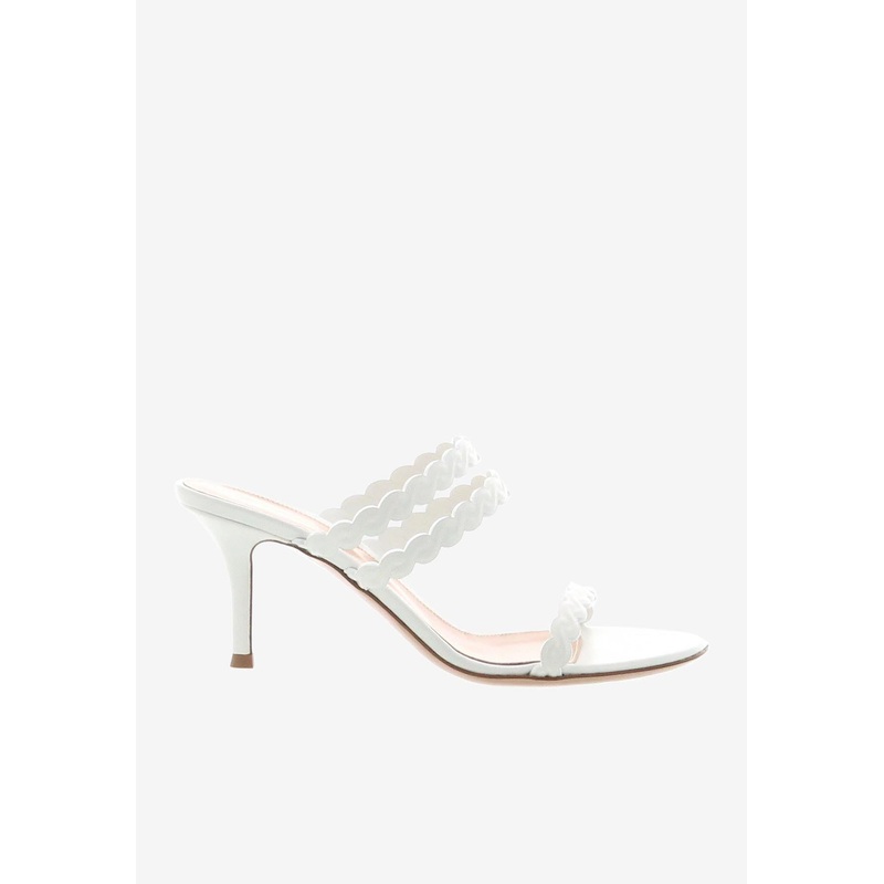 70 Scalloped Leather Mules