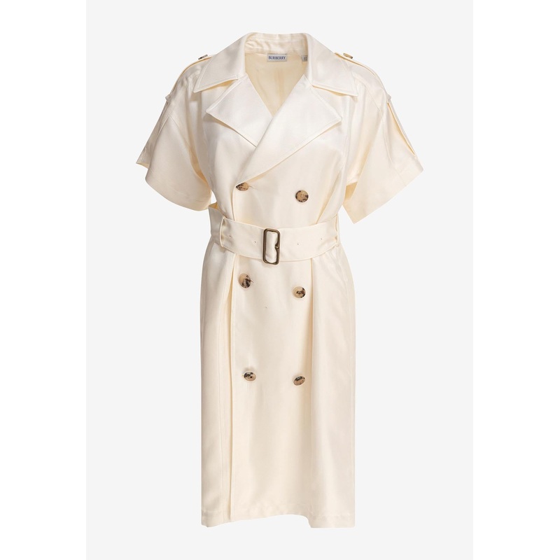 Belted Trench Midi Dress