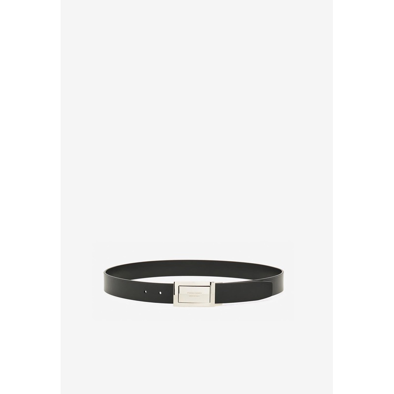 Gancini Reversible Leather Belt