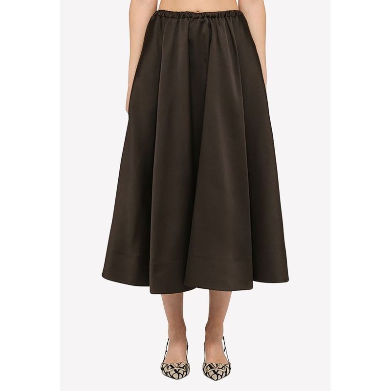 Techno Duchesse Midi Skirt