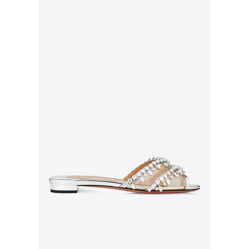 Temptation Crystal Flat Sandals