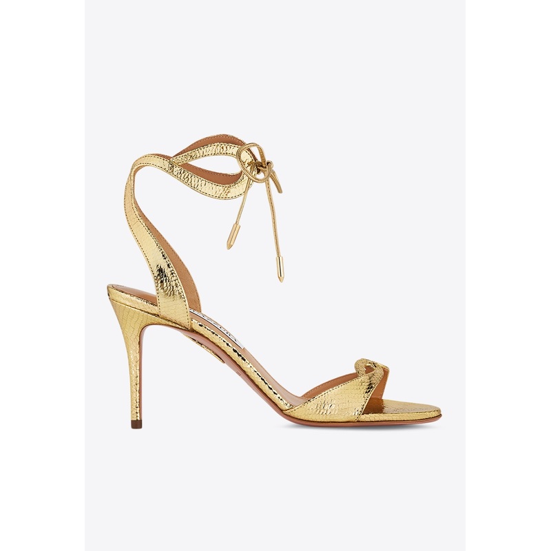 Tessa 85 Metallic Leather Sandals