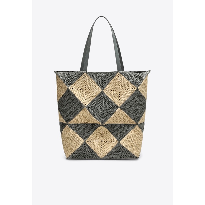XL Puzzle Fold Woven Tote Bag
