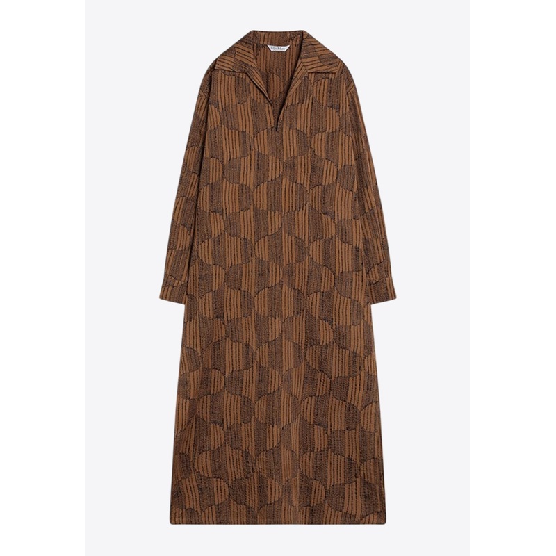 Edwige Printed V-neck Kaftan