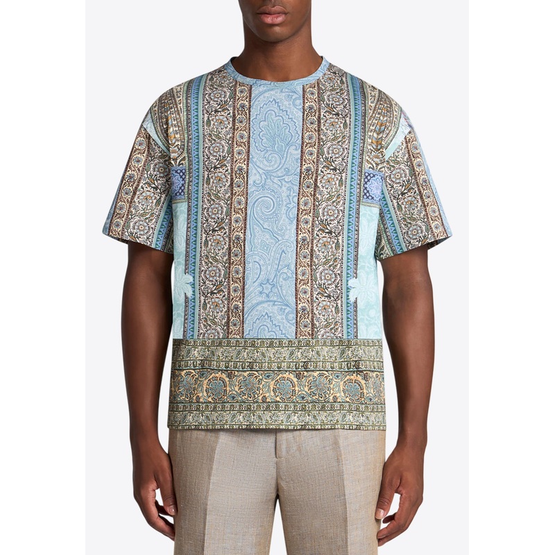 Floral Print Short-Sleeved T-shirt