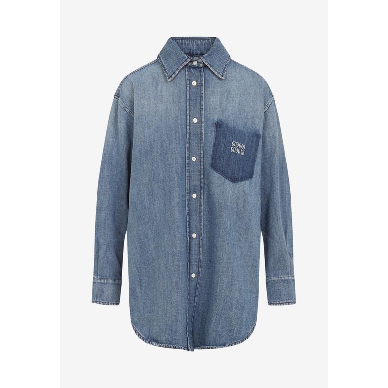 Logo Denim Shirt