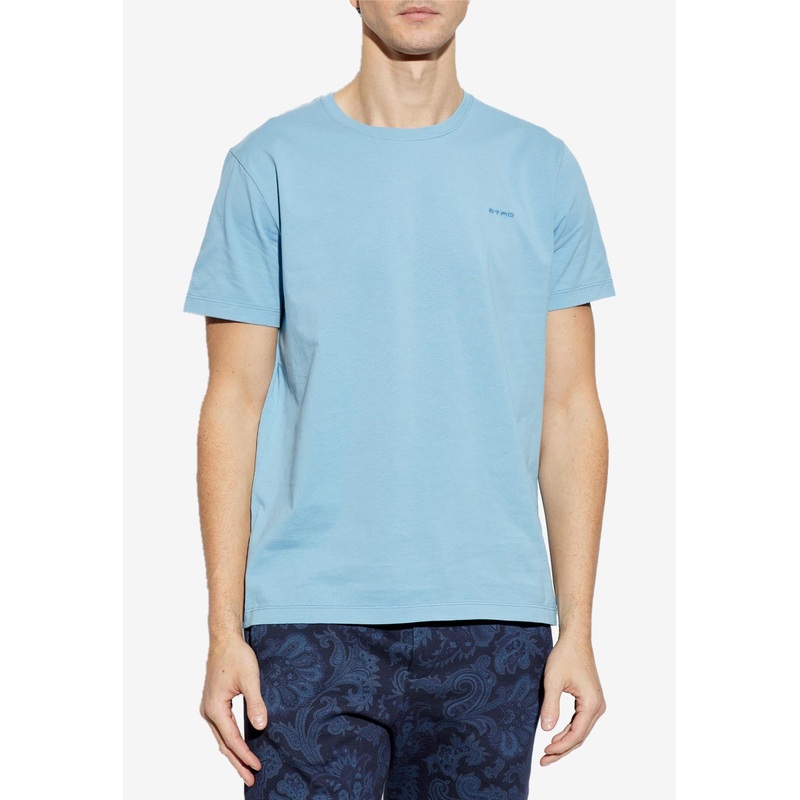 Logo Embroidered Crewneck T-shirt