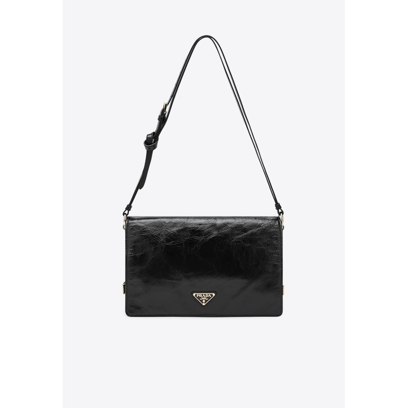 Medium Triangle Logo Shoulder Bag
