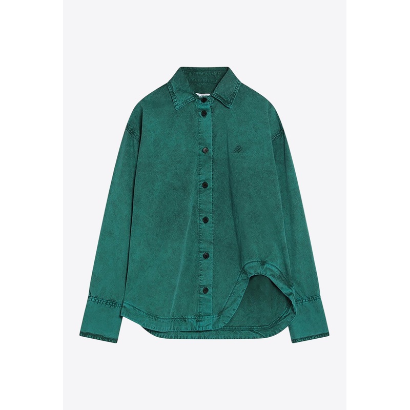 Oversized Asymmetrical Buttoned Shirt