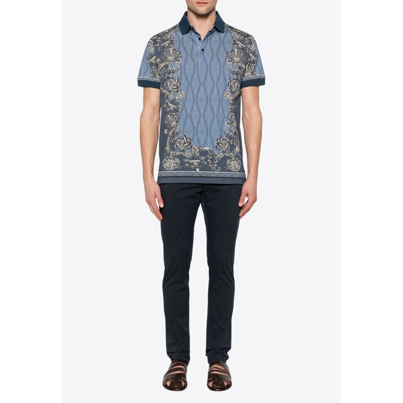 Paisley Medallion Polo T-shirt