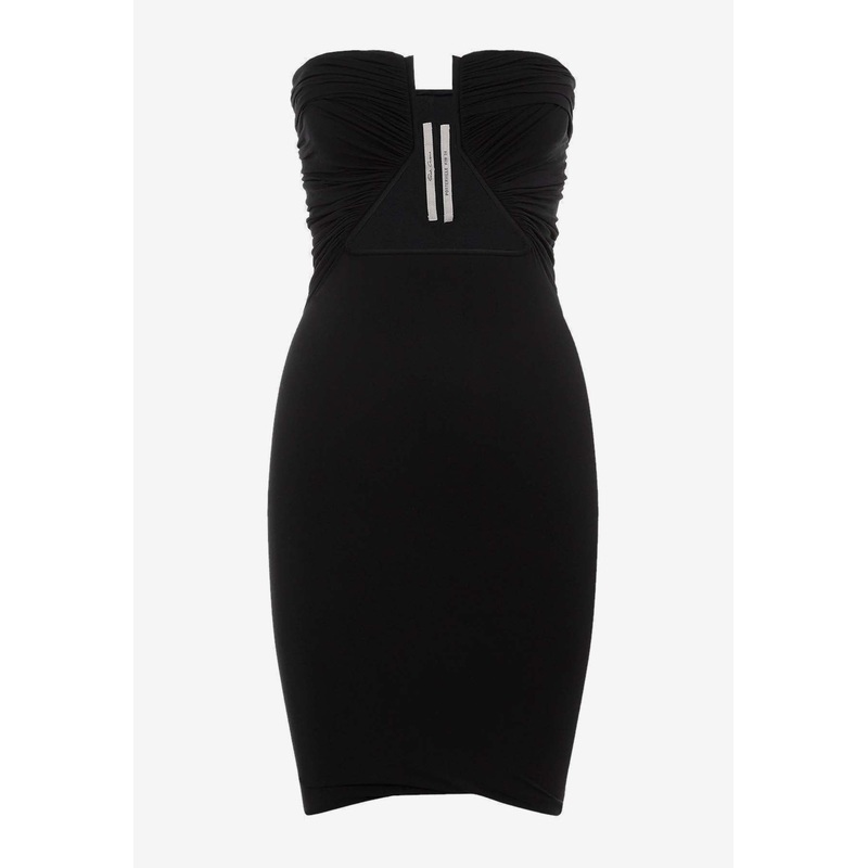 Prong Jersey Ruched Mini Dress