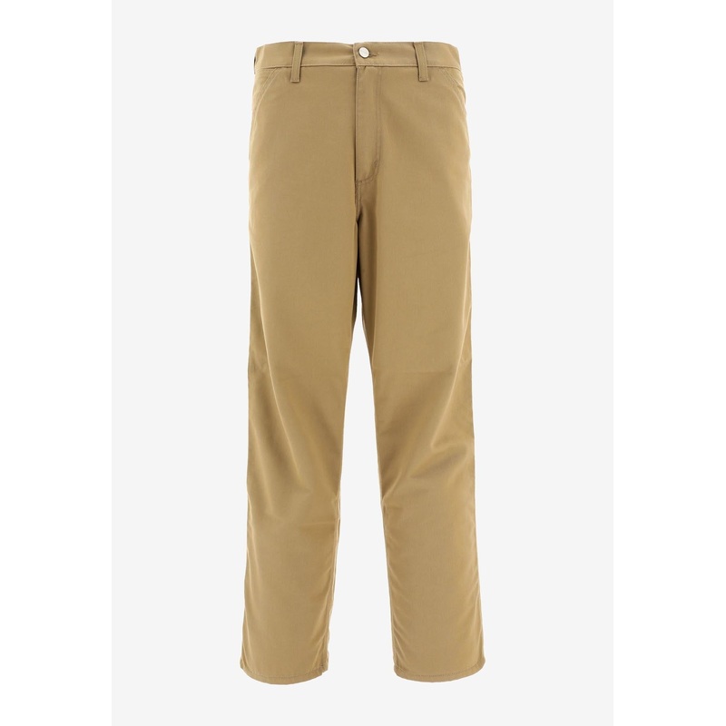Simple Straight-Leg Chino Pants