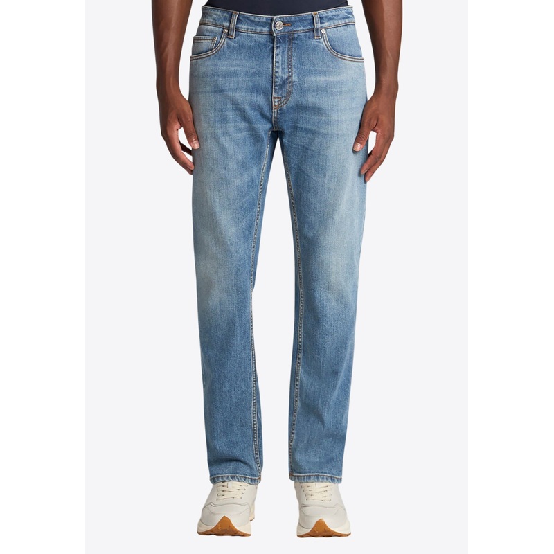 Straight-Leg High-Rise Jeans