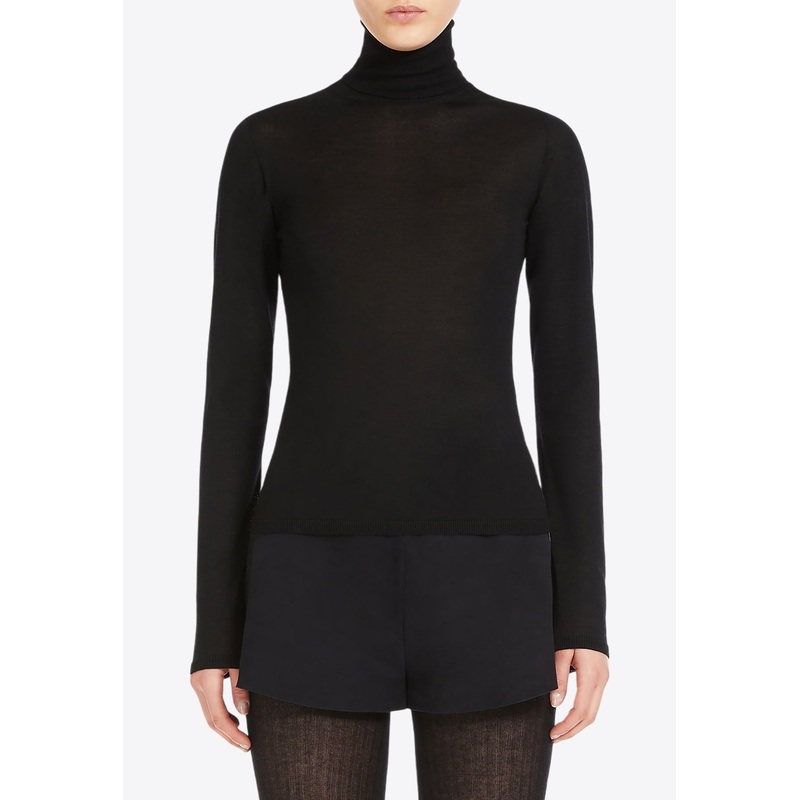 Adda Cashmere Yarn High-Neck Sweater