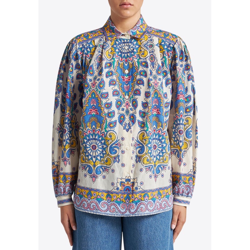All-Over Print Long-Sleeved Shirt