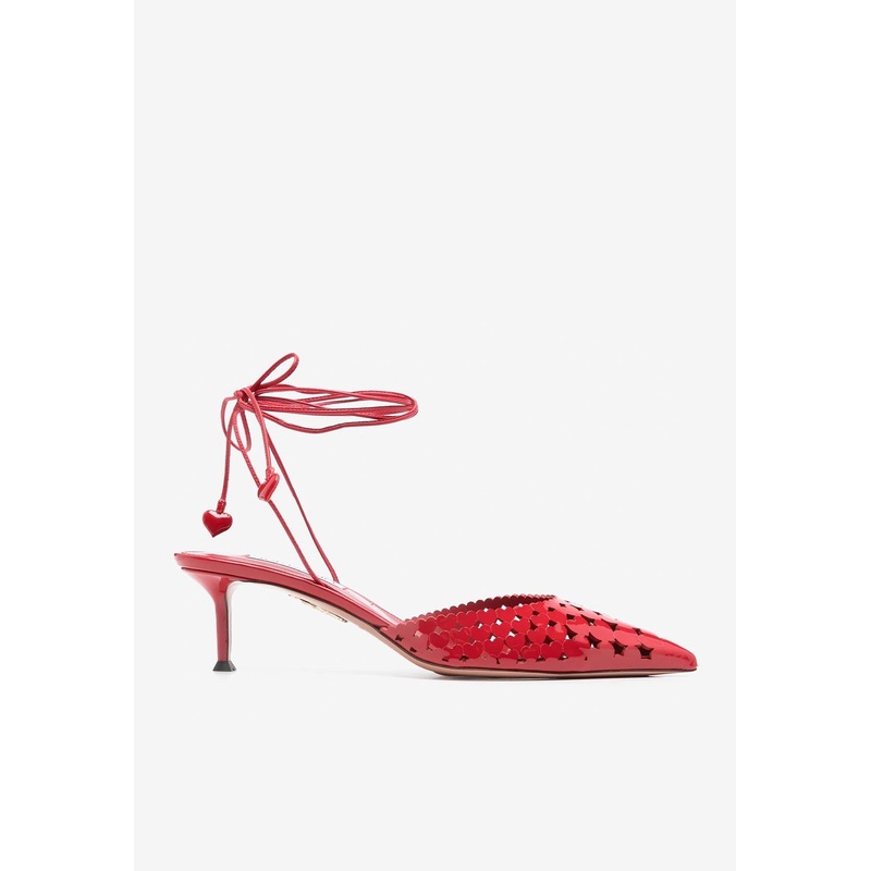 Amourose 50 Leather Openwork Pumps