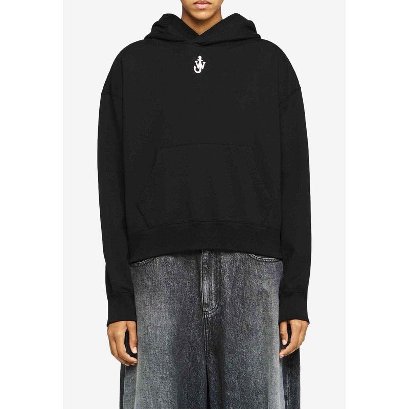 Anchor Embroidered Hooded Sweatshirt