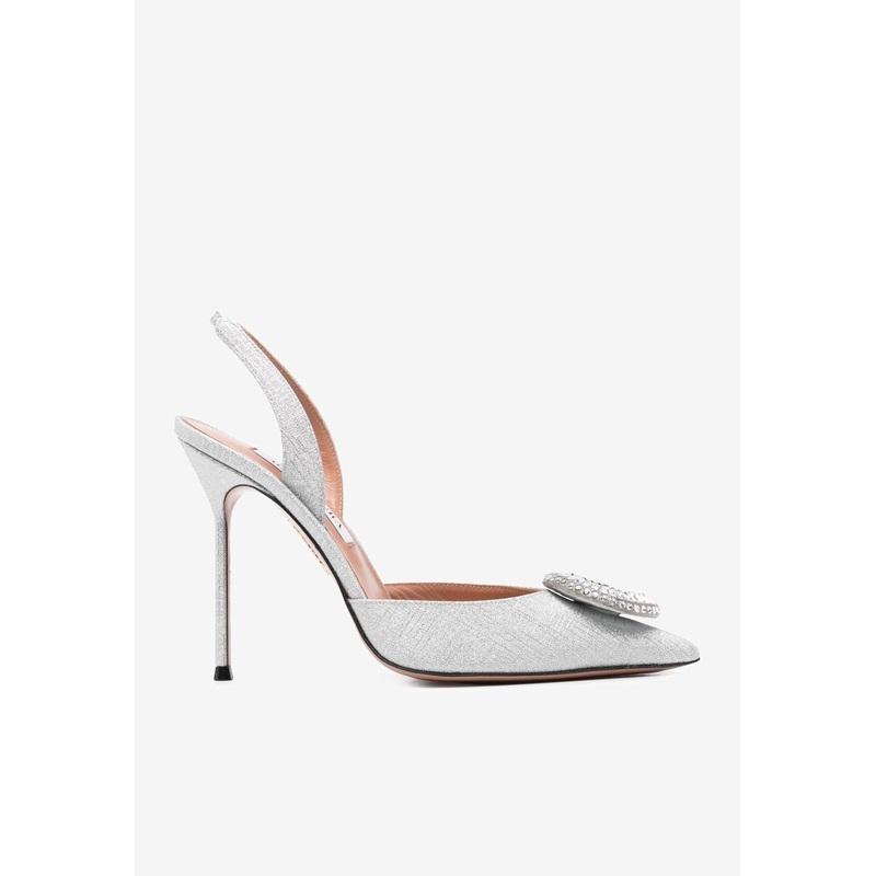 Crystal Hoop 105 Slingback Pumps