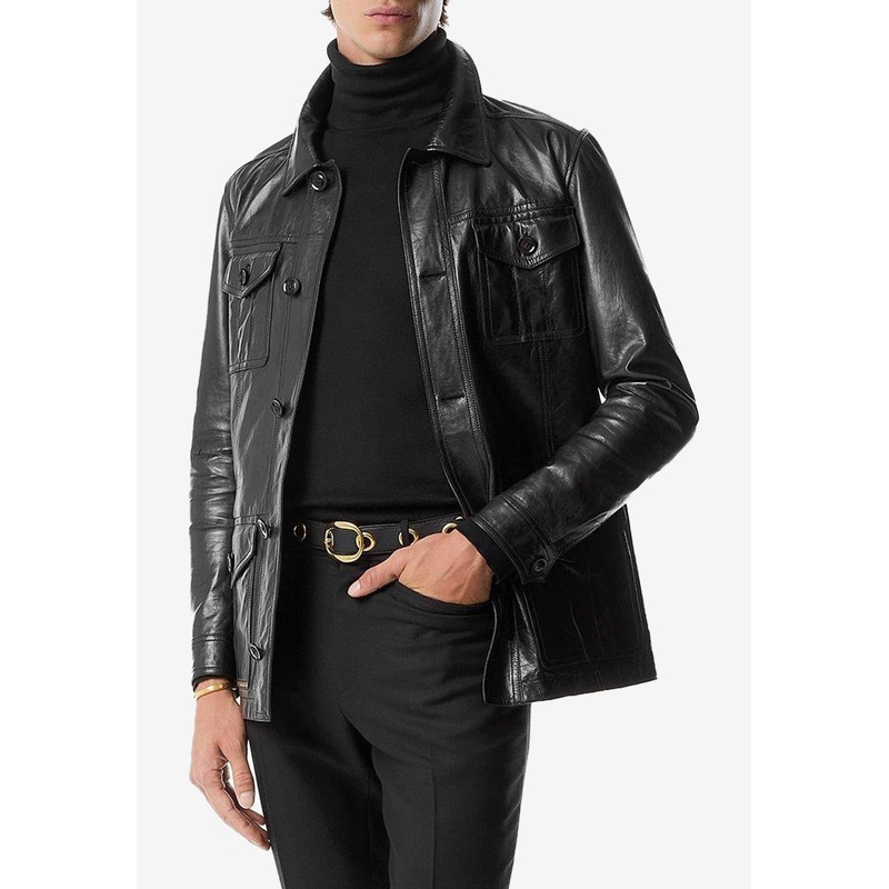 Leather Safari Jacket