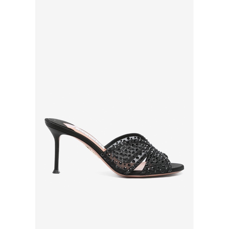 Lover 75 Crystal-Embellished Mules