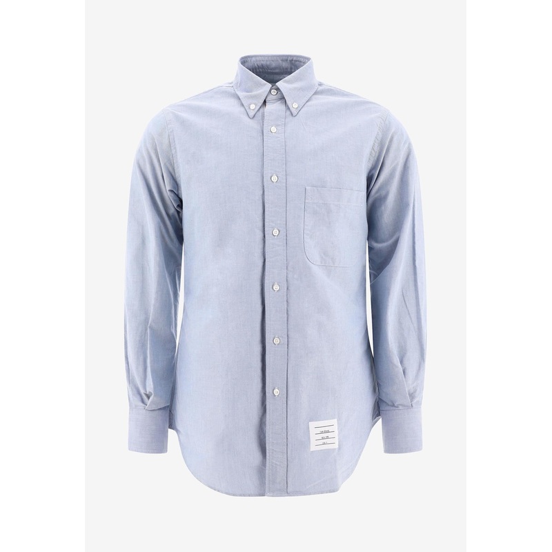 Name Plate Patch Buttoned Shirt