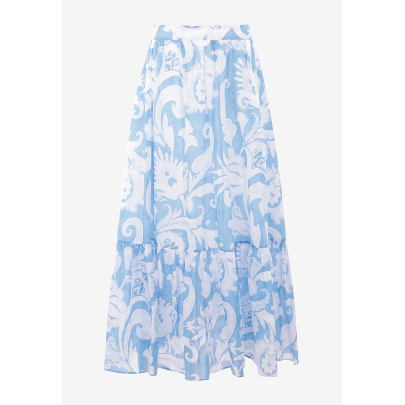 Paisley Print Maxi Skirt