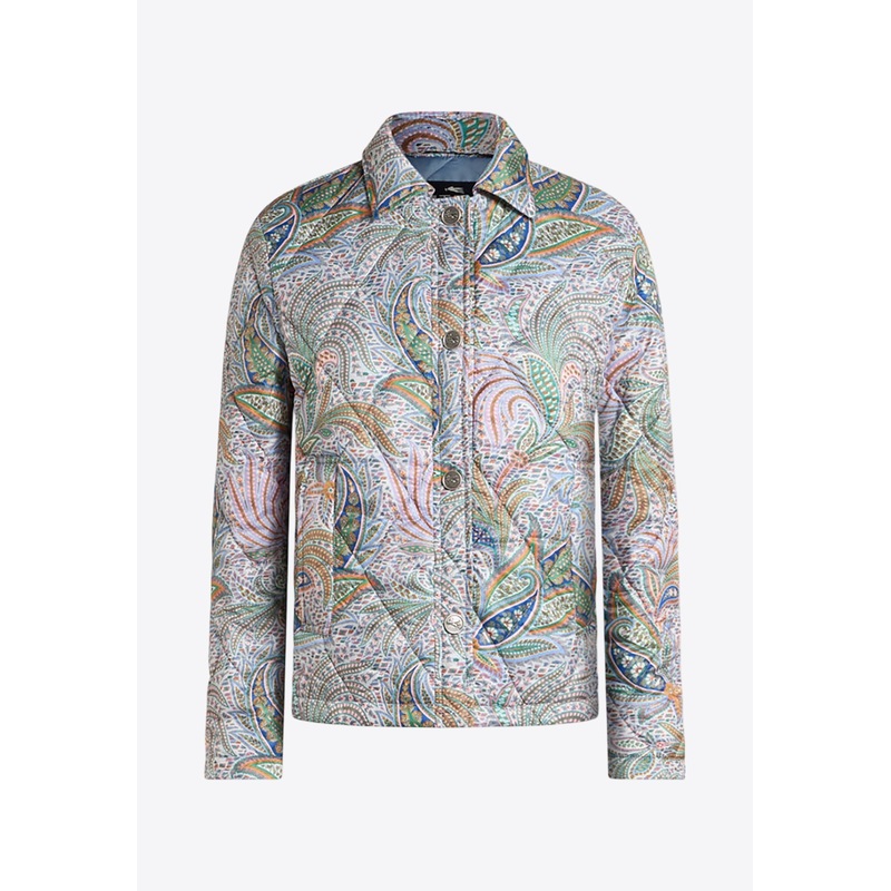 Paisley Print Quilted Jacket