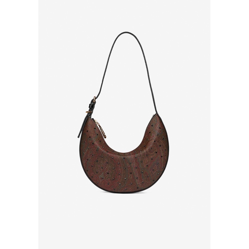 Small Essential Paisley Jacquard Hobo Bag