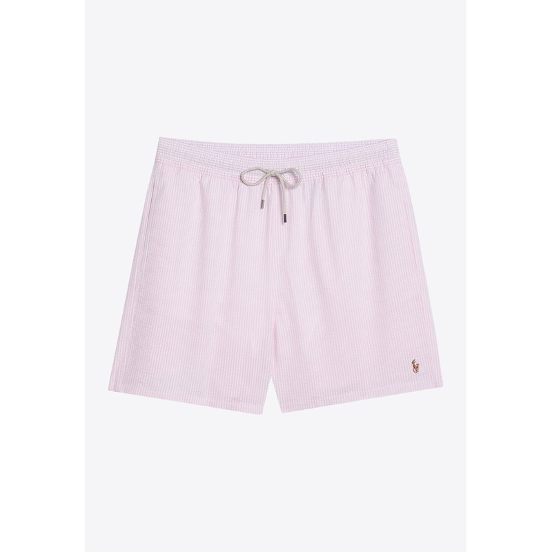 Striped Logo Swim Shorts