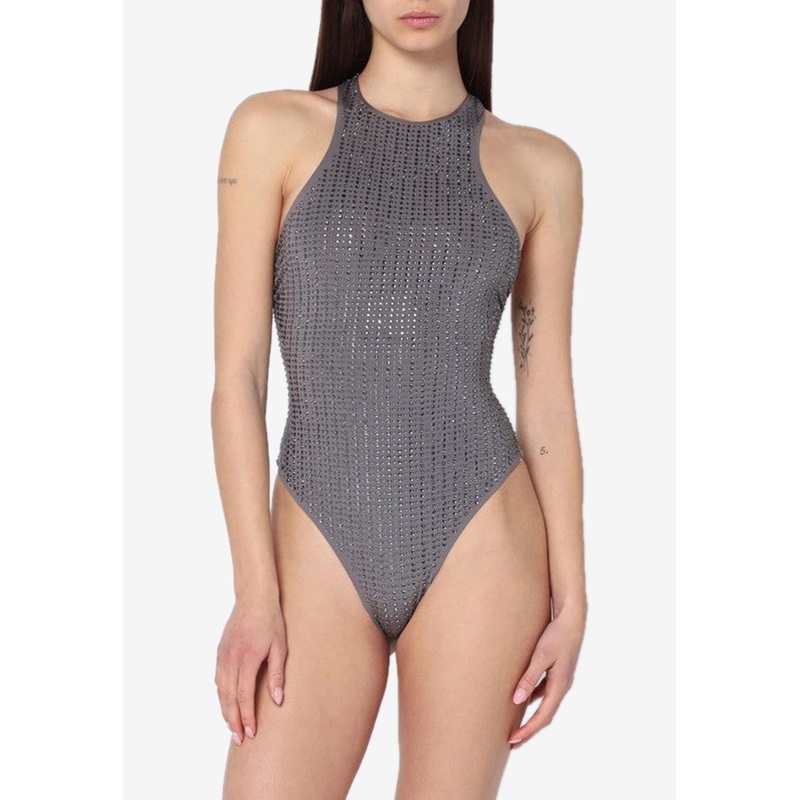 All-Over Crystals One-Piece Swimsuit
