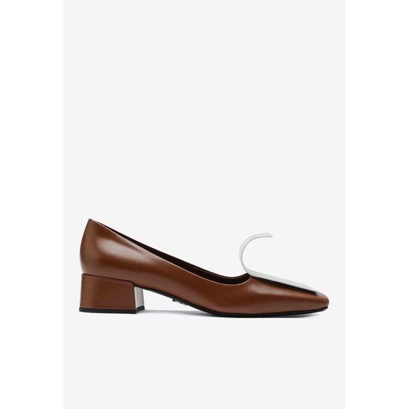 Brushed Leather Dcollet Loafers