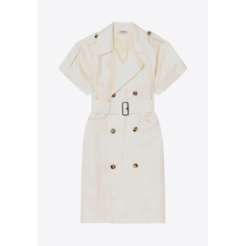 Double-Breasted Mini Trench Dress