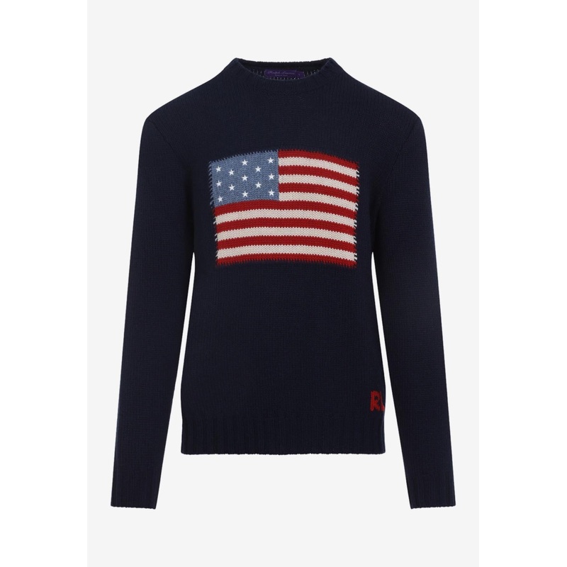 Flag Cashmere Knit Sweater