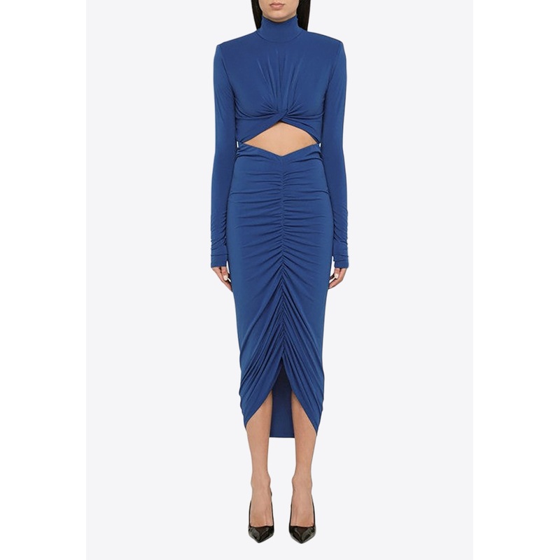 Kim Ruched Midi Dress
