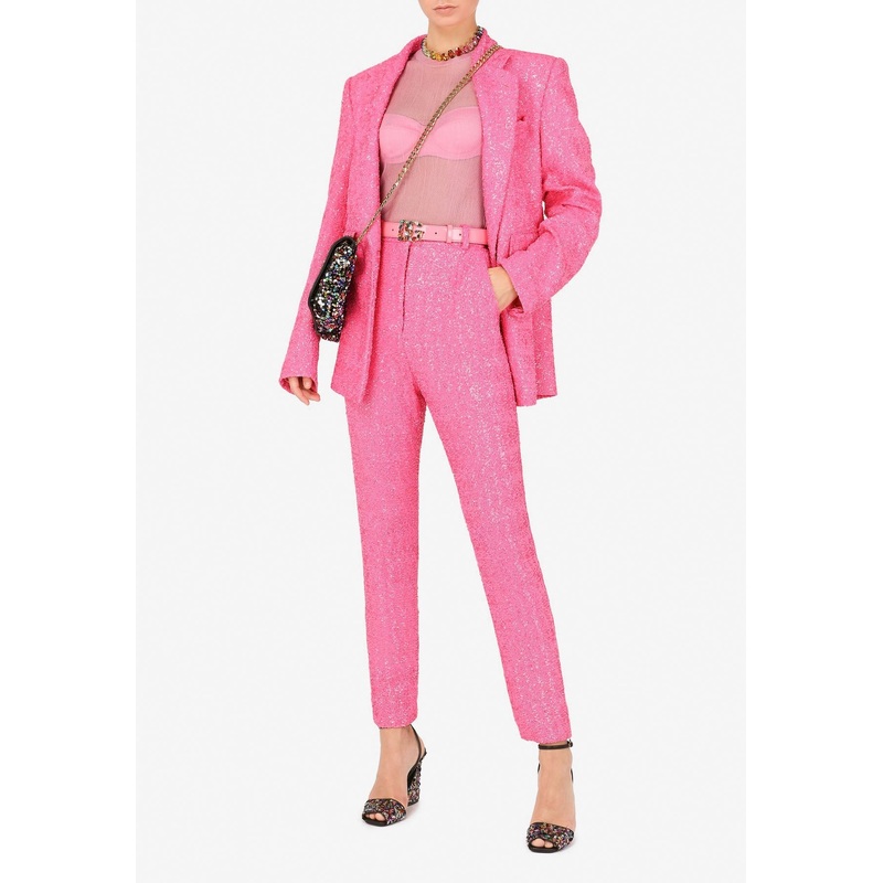 Sequins Embellished Slim Pants