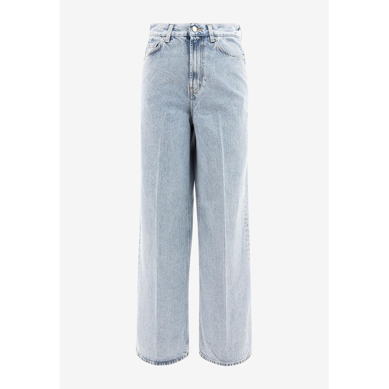 Washed Straight-Leg Jeans