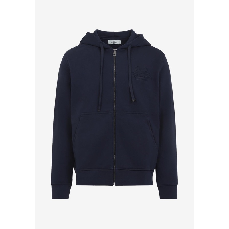 Zipped Hooded Sweatshirt