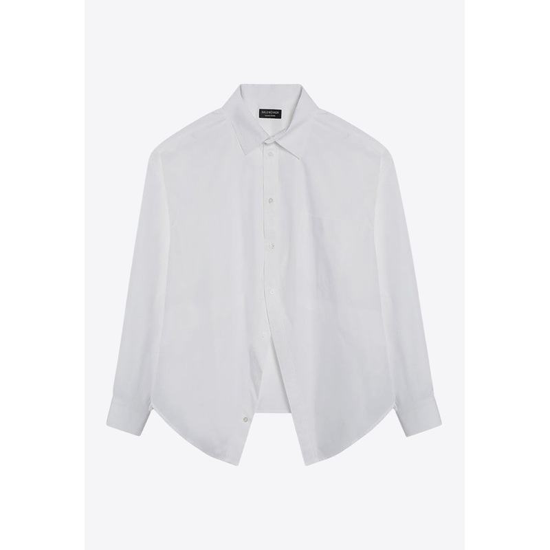 Asymmetrical Buttoned Shirt