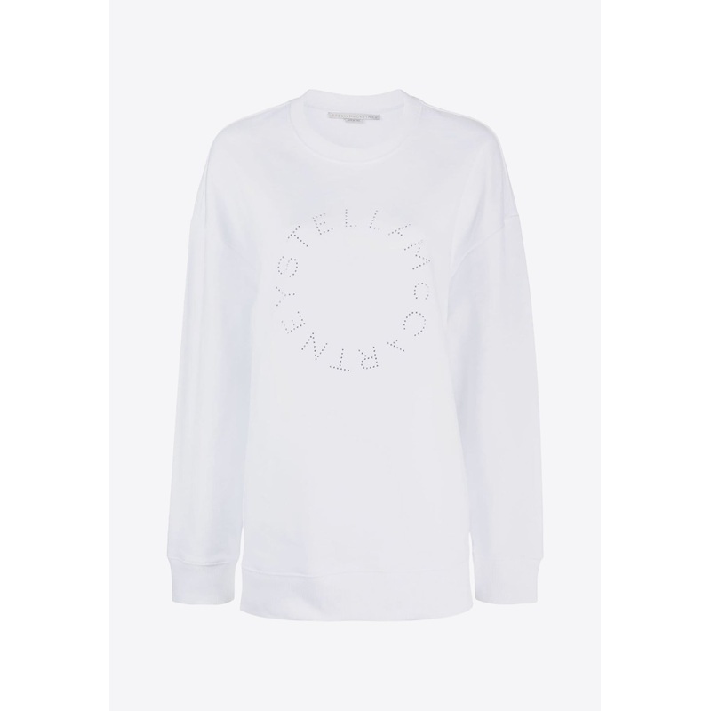 Crystal-Embellished Logo Sweatshirt