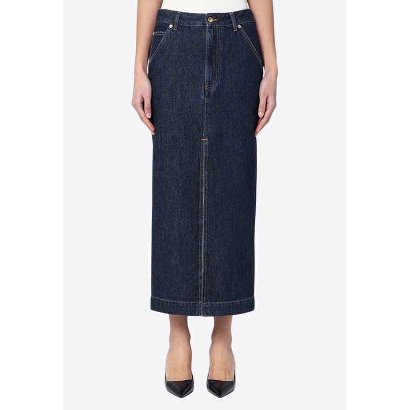 Erika Denim Midi Skirt
