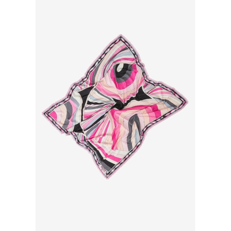 Iride Print Silk and Wool Pashmina