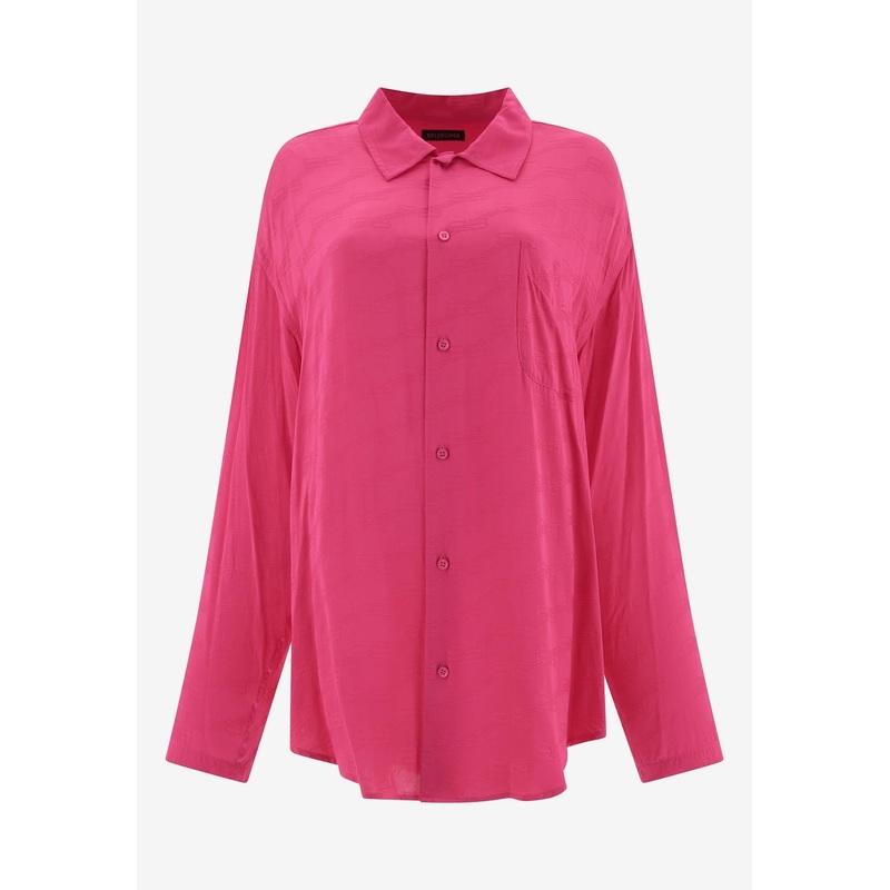 Logo Jacquard Buttoned Shirt