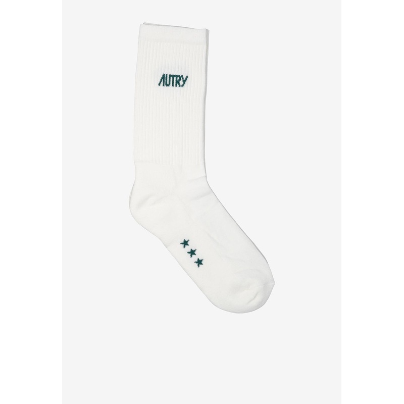 Logo Print Ribbed Socks
