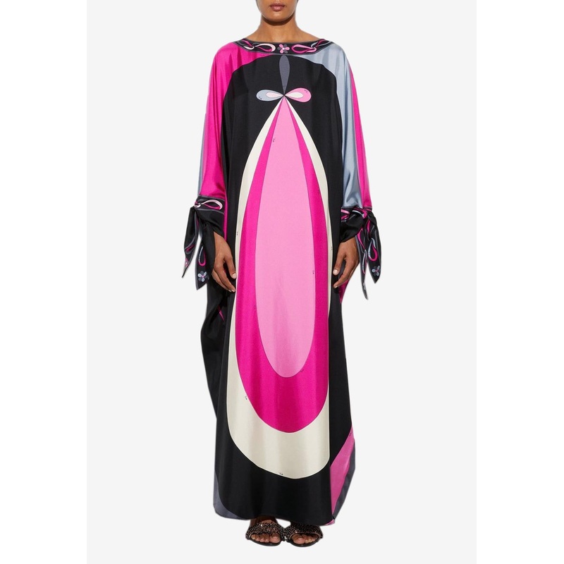 Maddalena Print Silk Kaftan