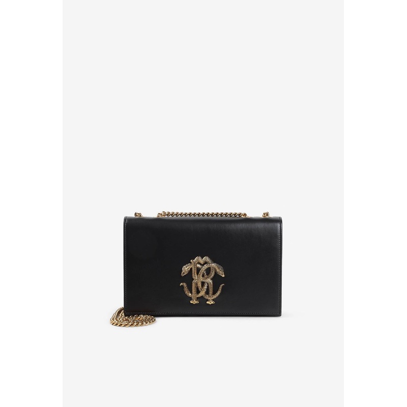 Monogram Mirror Snake Shoulder Bag