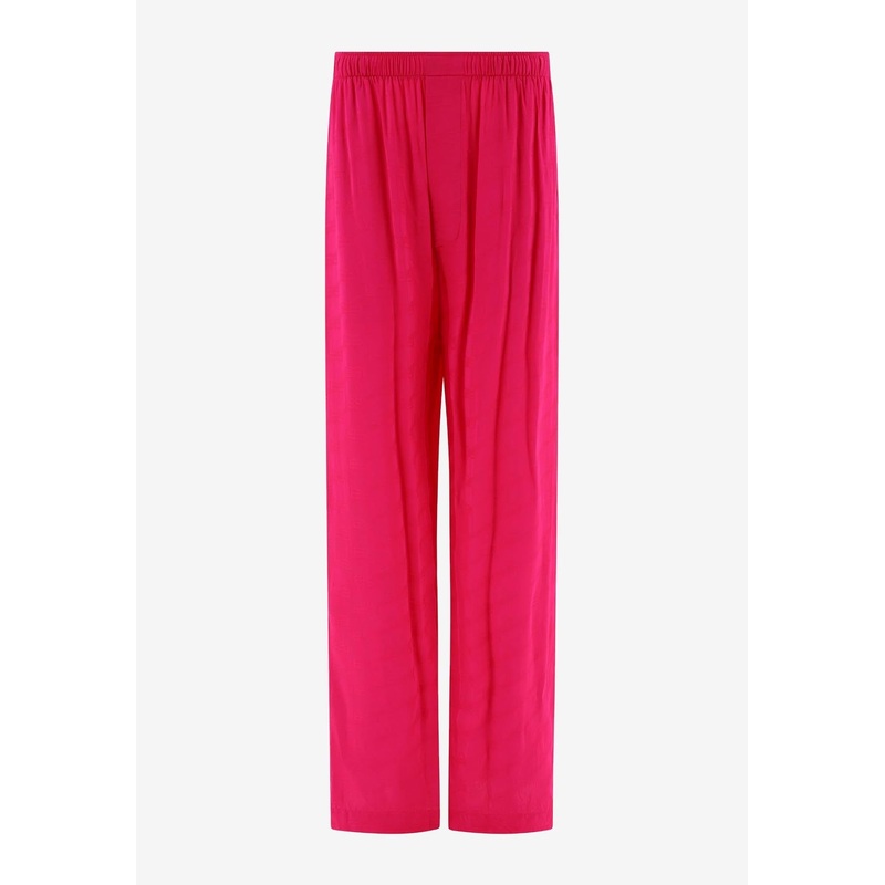 Monogram Wide-Leg Pants
