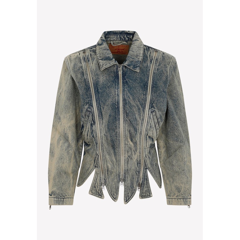 Zipped Denim Jacket