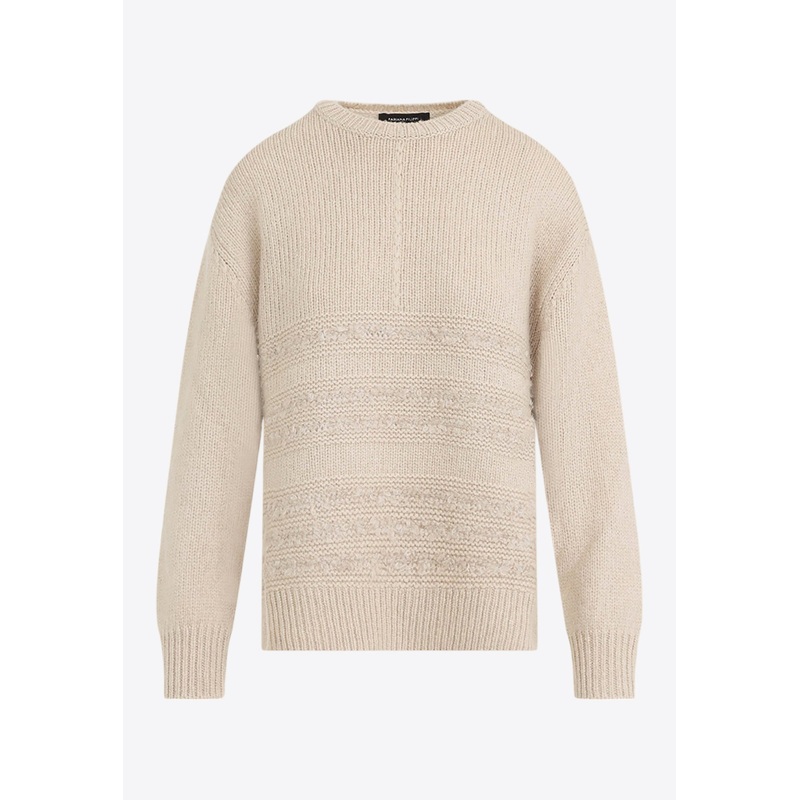 Camel Crewneck Sweater