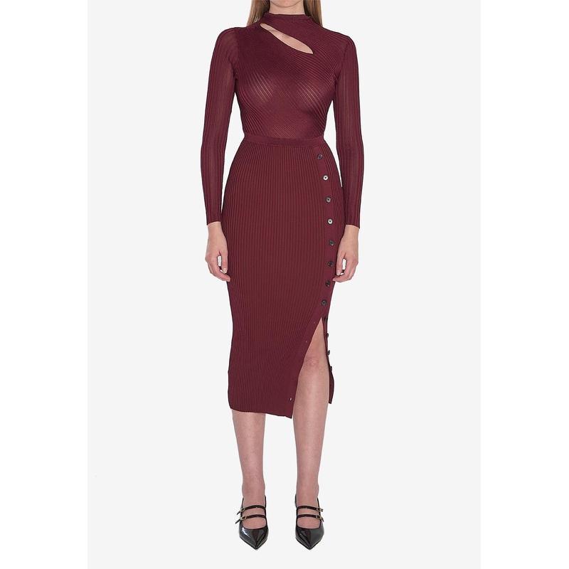 Cut-Out Midi Dress