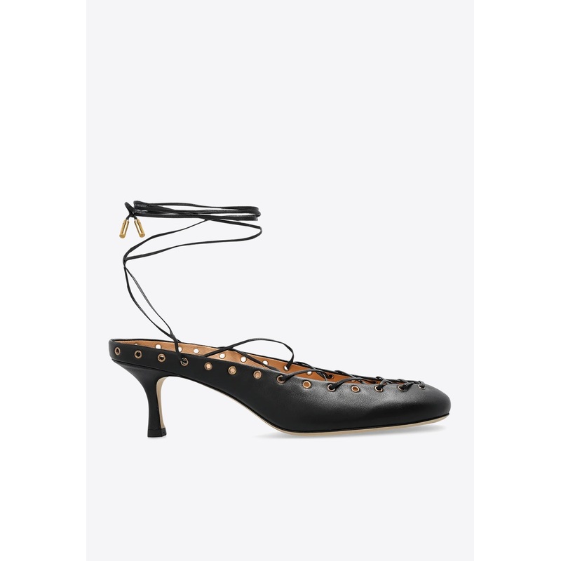 Ghillies 60 Leather Lace-Up Pumps